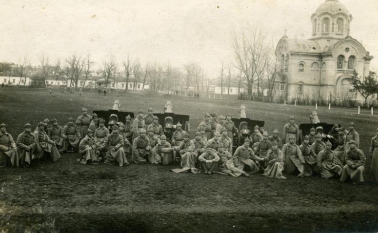 Фото Воскресенской церкви. Приблизительная датировка: 1919-1920 гг. Фото с сайта pastvu.com., архивная фотография. Церковь Воскресения Христова, Краснодар (Краснодар, город, Краснодарский край)