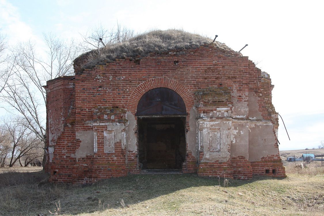 Церковь Георгия Победоносца, Тамакульское (Далматовский район, Курганская область). фасады, Западный фасад