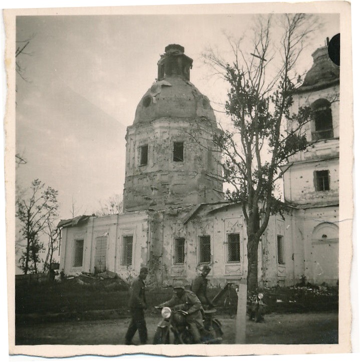 Новоржев. Церковь Николая Чудотворца (старая). архивная фотография, Северный фасад. Фото 1941 г. с аукциона e-bay.de