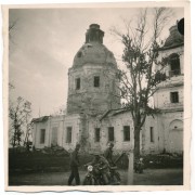 Церковь Николая Чудотворца (старая), Северный фасад. Фото 1941 г. с аукциона e-bay.de<br>, Новоржев, Новоржевский район, Псковская область