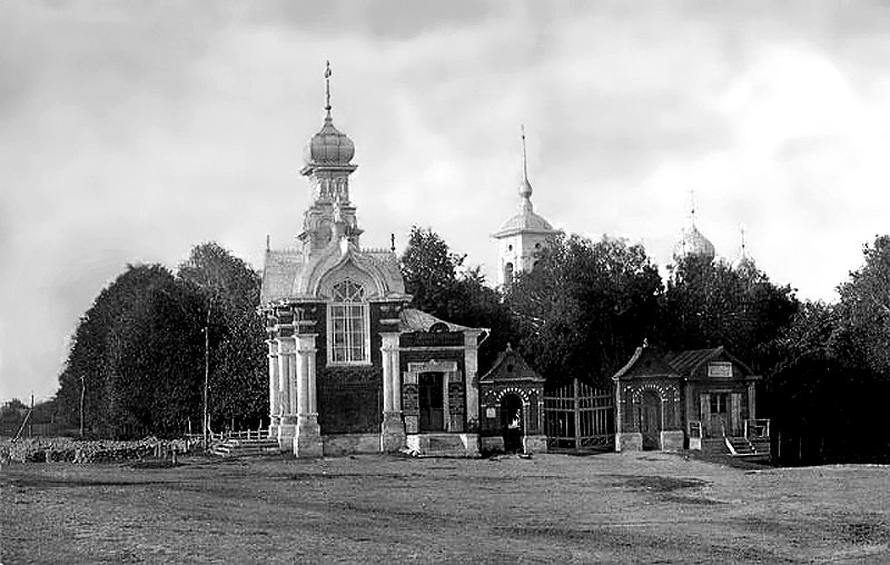 Часовня в память Александра II, Елатьма (Касимовский район и г. Касимов, Рязанская область). архивная фотография, 1905—1915 год с сайта https://pastvu.com/p/291263