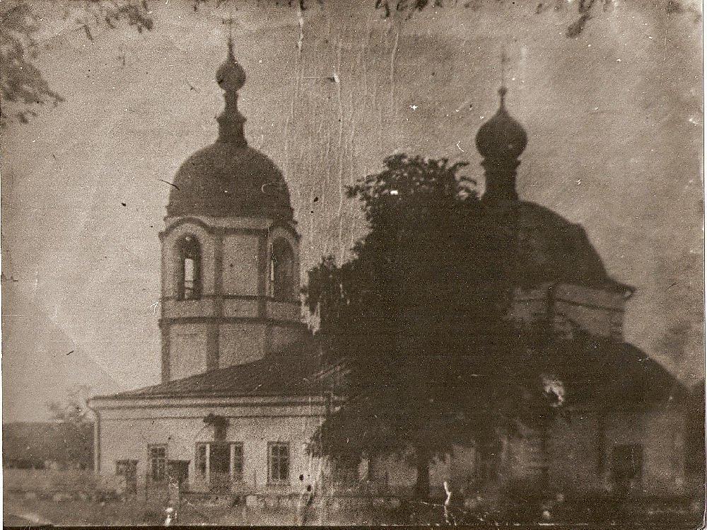 Никольский храм (Мученица) с юго-восточной стороны. Начало XX в., архивная фотография. Церковь Николая Чудотворца, Кадом (Кадомский район, Рязанская область)