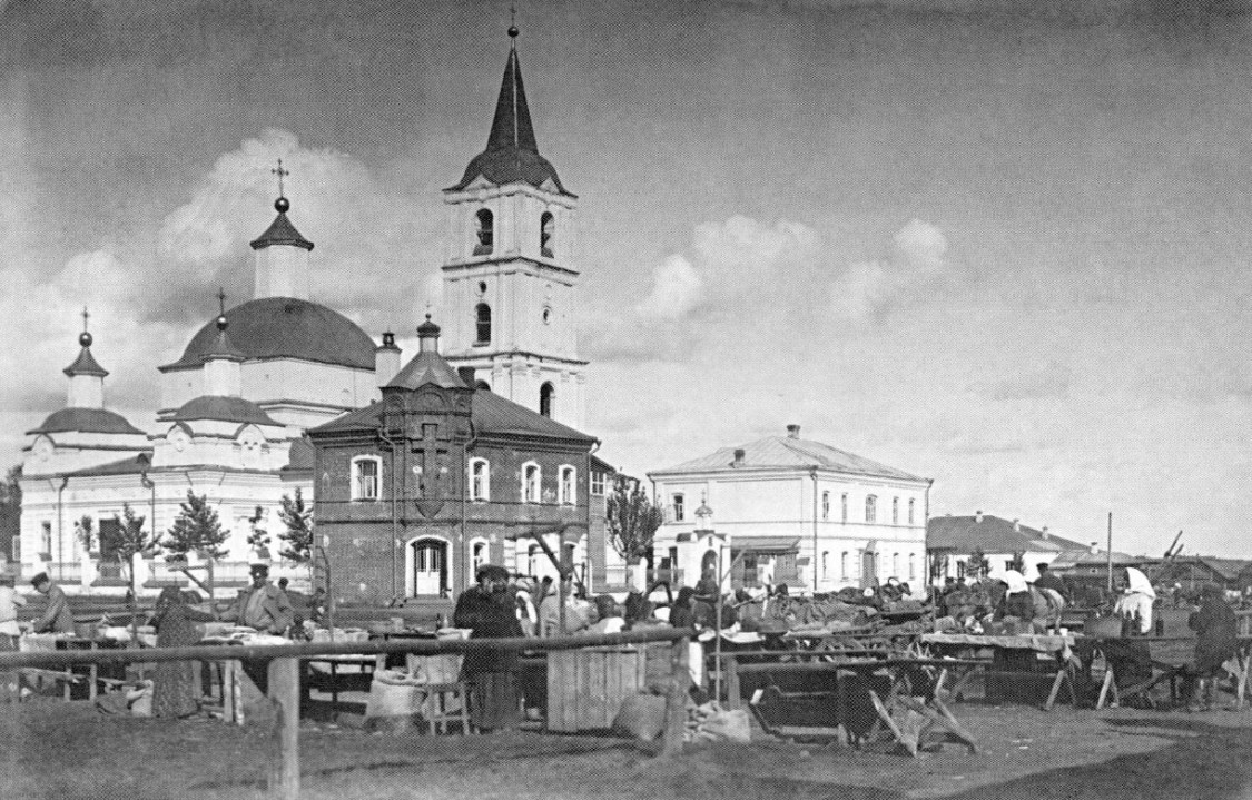 Собор Преображения Господня, Ельня (Ельнинский район, Смоленская область). архивная фотография, Ельня. Преображенский собор. Начало XX века. с сайта http://smi67.ru/8140-elninskij-uezd-v-1836-godu/