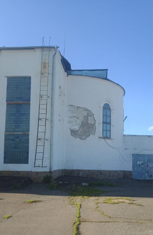 Тихвинский Богородицкий женский монастырь (старый). Собор Тихвинской иконы Божией Матери, Бузулук (Бузулукский район, Оренбургская область). архитектурные детали, Сохранившаяся от перестройки апсида храма 