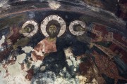 Михаила Архангела церковь, фреска алтарной апсиды<br>, Мацхвариши, Самегрело и Земо-Сванети, Грузия
