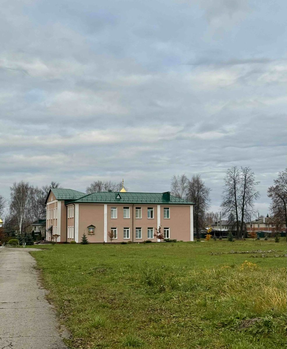 Малопицкий Скорбященский женский монастырь. Домовая церковь Собора Архистратига Михаила и прочих Сил бесплотных, Малая Пица (Дальнеконстантиновский район, Нижегородская область). общий вид в ландшафте