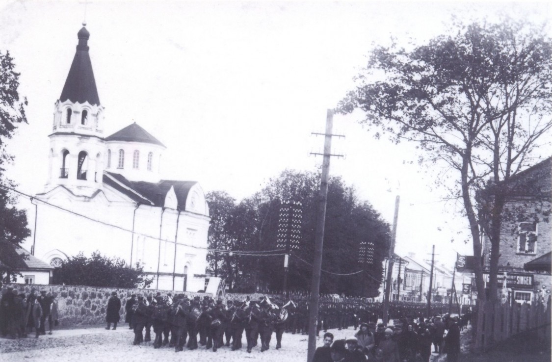 Церковь Троицы Живоначальной, Укмерге (Вильнюсский уезд, Литва). архивная фотография, Частная коллекция. Фото 1920-х годов