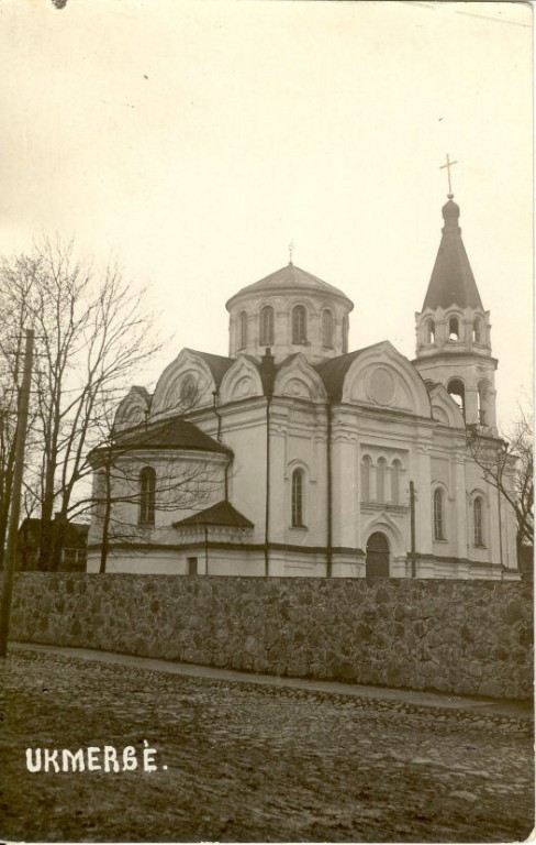 Церковь Троицы Живоначальной, Укмерге (Вильнюсский уезд, Литва). архивная фотография, Частная коллекция. Фото 1920-х годов
