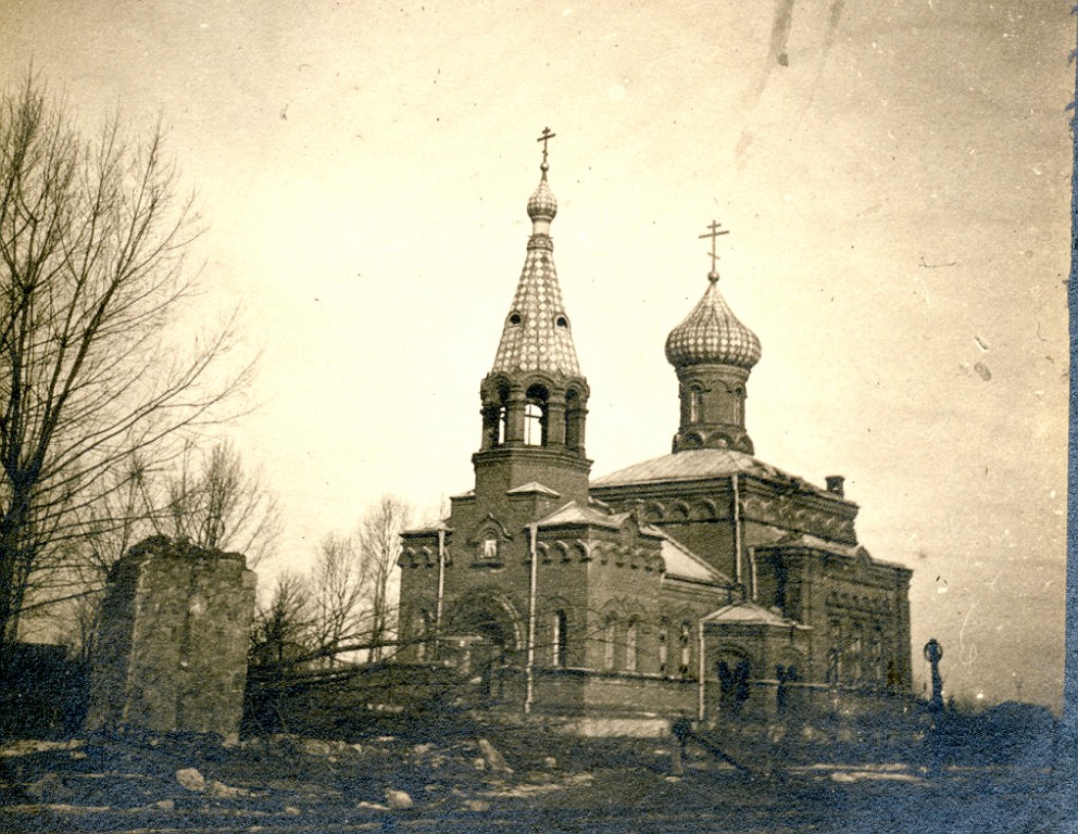 Церковь Николая Чудотворца, Лапы (Подляское воеводство, Польша). архивная фотография, фото 1900 год с сайта http://www.chram.com.pl/cerkiew-sw-mikolaja-cudotworcy-3/