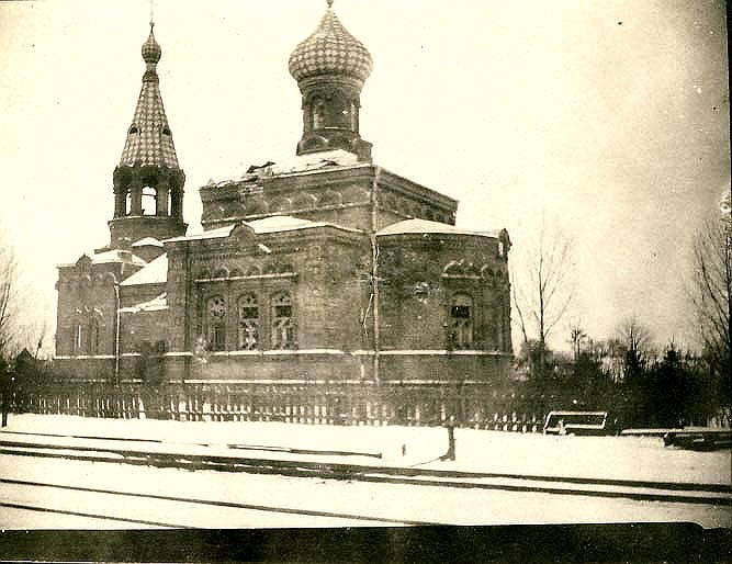 Церковь Николая Чудотворца, Лапы (Подляское воеводство, Польша). архивная фотография, фото 1900 год с сайта http://www.chram.com.pl/cerkiew-sw-mikolaja-cudotworcy-3/