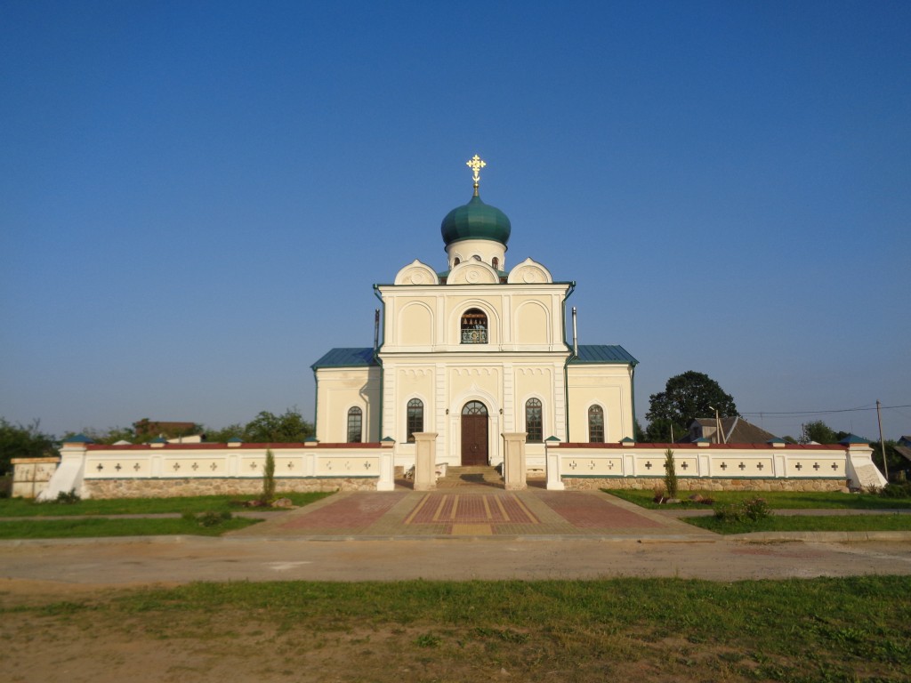 Станьково. Церковь Николая Чудотворца. общий вид в ландшафте