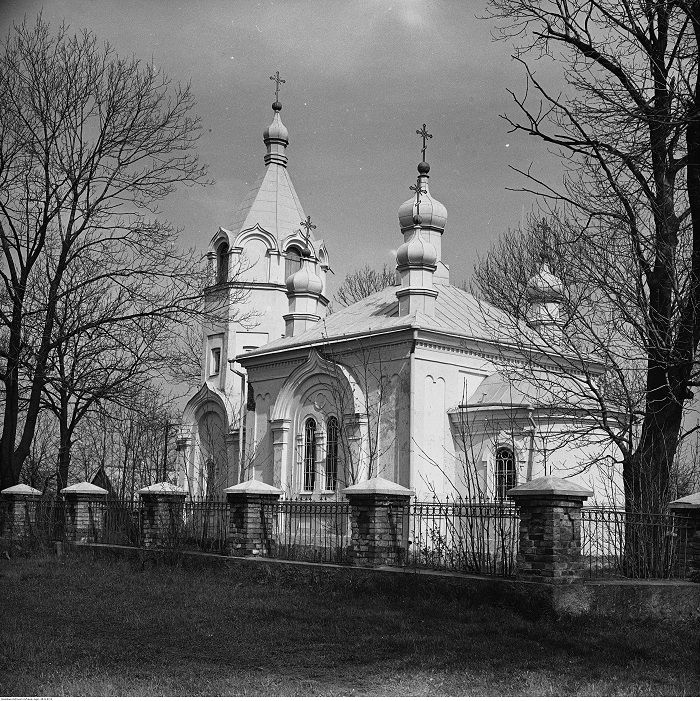 Церковь Воздвижения Креста Господня, Фасты (Подляское воеводство, Польша). архивная фотография, Фото 1981 г. из приходского архива
