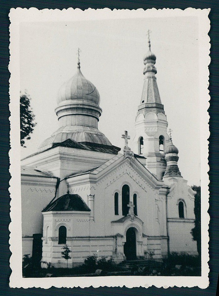 Северный фасад. Фото 1939 г. с аукциона e-bay.de, архивная фотография. Церковь Рождества Пресвятой Богородицы, Влодава (Люблинское воеводство, Польша)