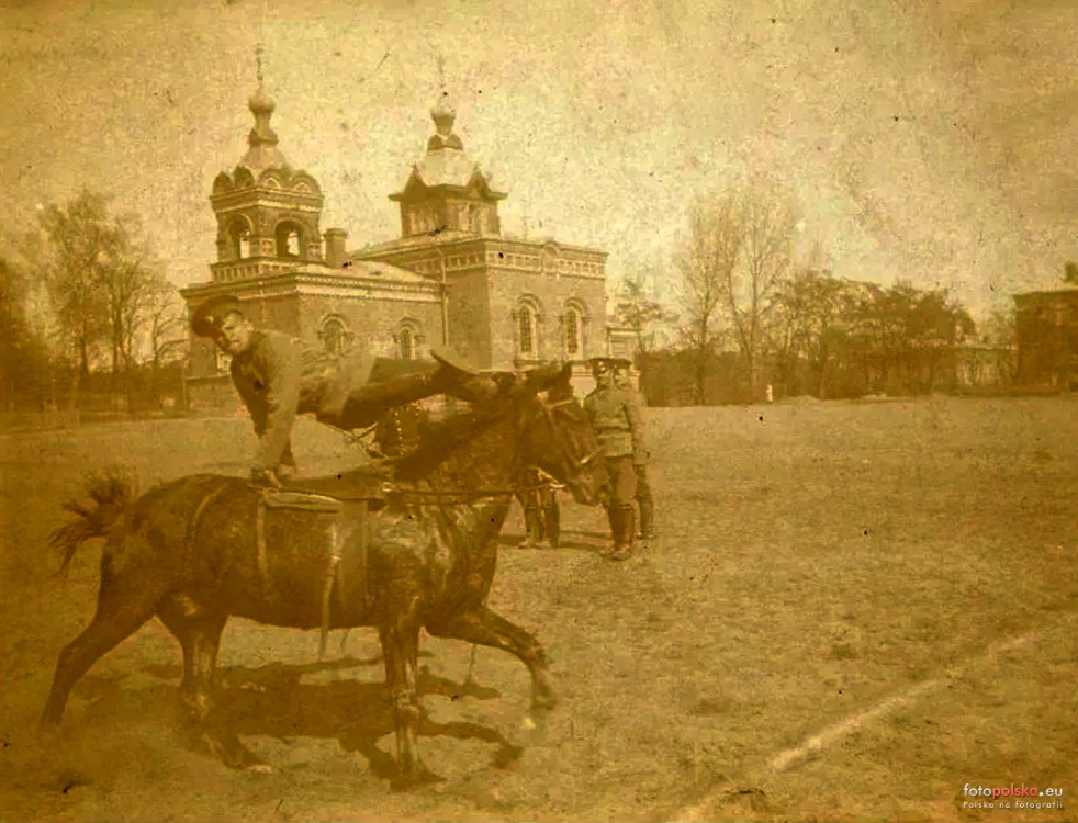 Церковь Петра и Павла, Остроленка (Мазовецкое воеводство, Польша). архивная фотография, Почтовая фотооткрытка 1900-х годов