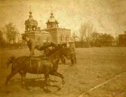 Церковь Петра и Павла, Почтовая фотооткрытка 1900-х годов<br>, Остроленка, Мазовецкое воеводство, Польша