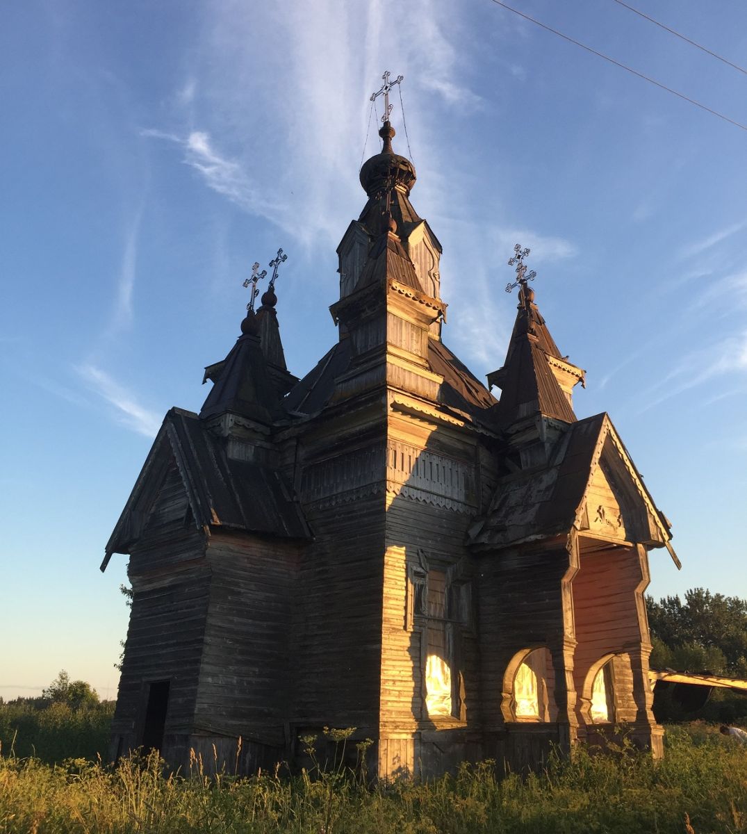 Часовня Вознесения Господня, Гризино (Усть-Кубинский район, Вологодская область). фасады