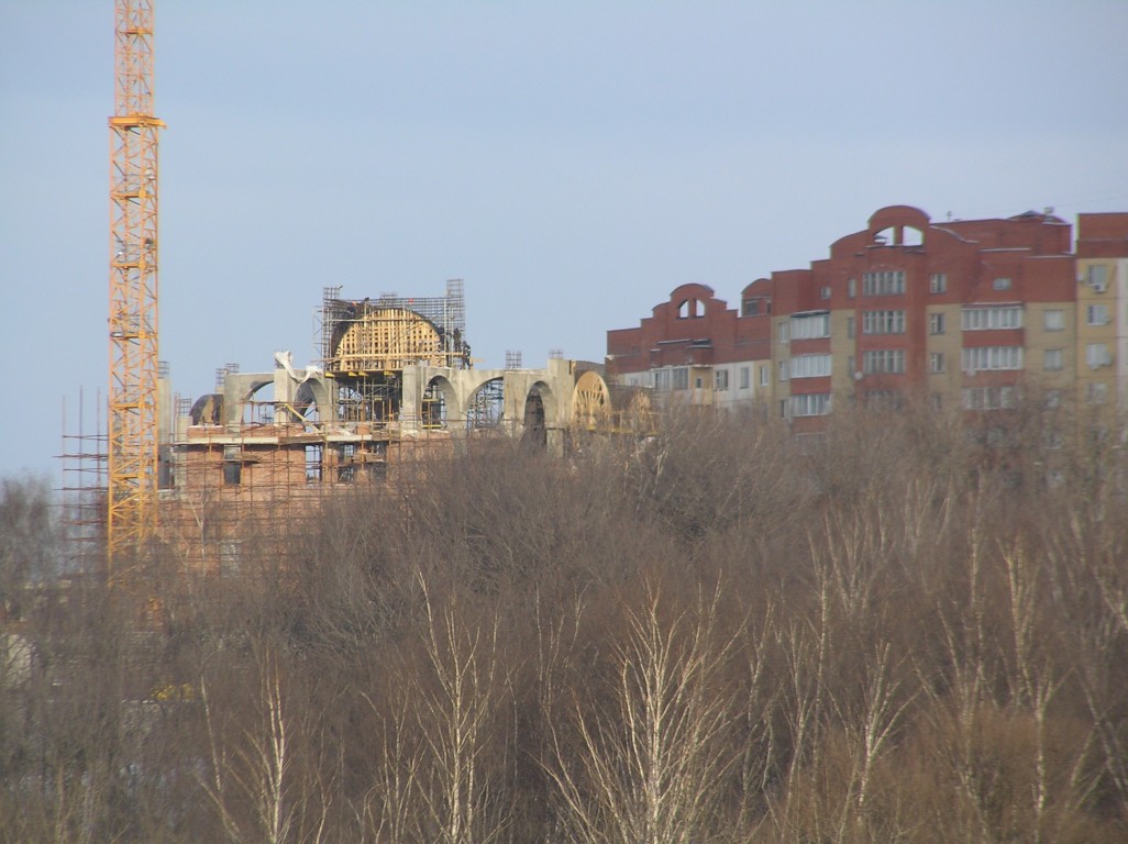 Церковь Михаила Архангела (каменная), Путилково (Красногорский городской округ, Московская область). документальные фотографии, Строительство основного каменного храма. 