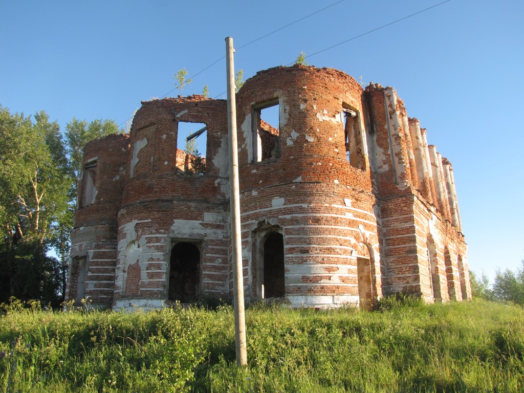 Церковь Афанасия и Кирилла Александрийских, Артюшинская (Конецгорье) (Виноградовский район, Архангельская область). фасады, апсидная часть