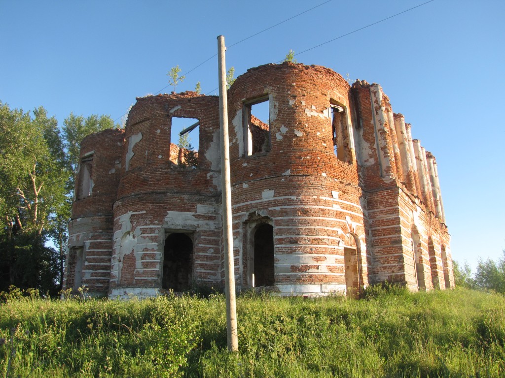 Артюшинская (Конец Горский погост). Церковь Афанасия и Кирилла Александрийских. фасады, апсидная часть