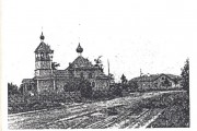 Церковь Воскресения Христова на кладбище, Храм с ещё неусечённой колокольней. Частная коллекция. Фото 1910-х годов<br>, Воскресенское (Суйда), Гатчинский район, Ленинградская область