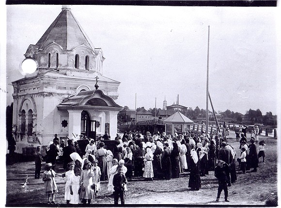 Часовня Александра Невского, Сомино (Бокситогорский район, Ленинградская область). архивная фотография, Частная коллекция. Фото 1910-х годов