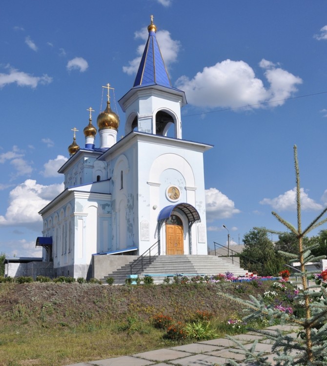 Агаповка. Церковь Владимирской иконы Божией Матери. фасады,  Церковь  Владимирской  иконы  Божией  Матери  в  посёлке  Агаповка 