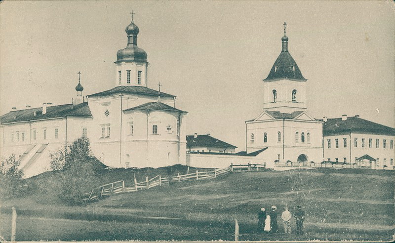 Успенский Холмогорский монастырь, Холмогоры (Холмогорский район, Архангельская область). архивная фотография, Дореволюционное фото из фондов Государственного музея истории Санкт-Петербурга