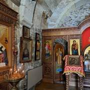 Церковь Георгия Победоносца, Интерьер. Северные диаконские двери иконостаса. , Феодосия, Феодосия, город, Республика Крым