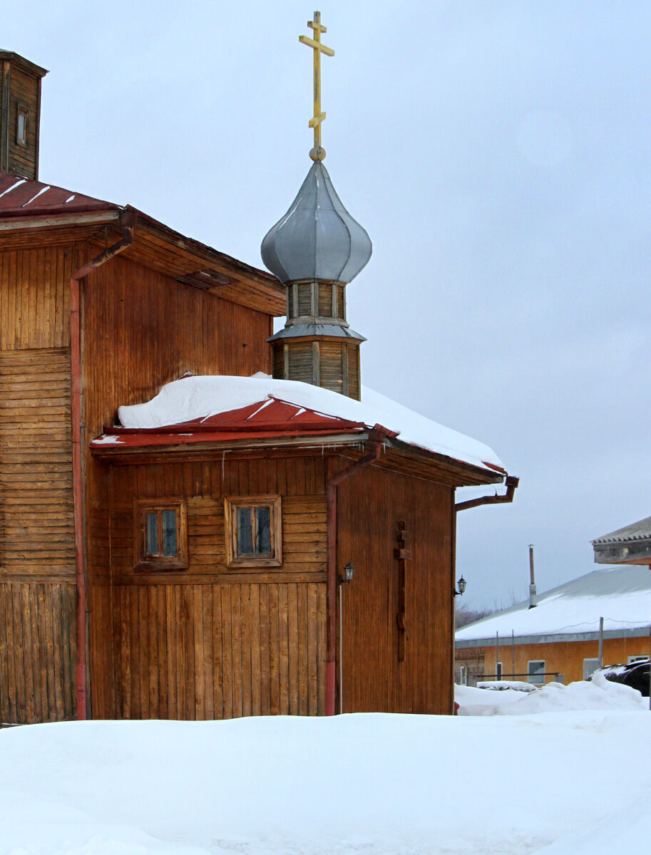 Церковь Николая Чудотворца, Залесово (Залесовский район, Алтайский край). архитектурные детали, Апсида церкви.