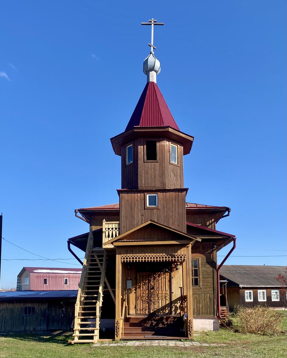 Церковь Николая Чудотворца, Залесово (Залесовский район, Алтайский край). фасады, Вид с запада 