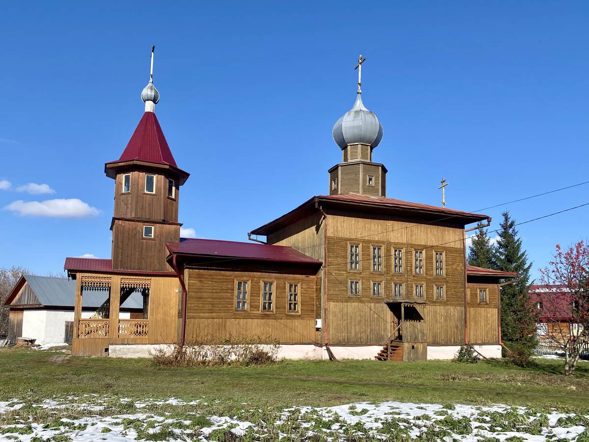 Церковь Николая Чудотворца, Залесово (Залесовский район, Алтайский край). фасады, Южный фасад