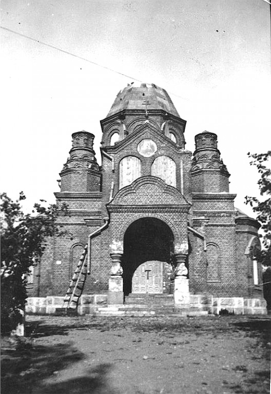 Туусула (Тюсбю). Церковь Николая Чудотворца, Тюсбюсская военно-местная. архивная фотография, Фото с сайта http://www.virtualpilots.fi/img/histalbums/ilmavalvontakuvasto/slides/dia27.jpg