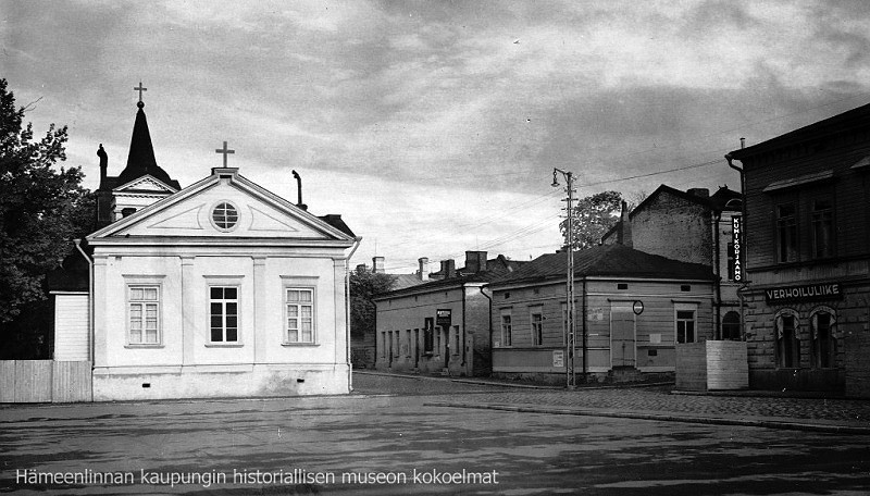 Церковь Александра Невского (старая), Хямеэнлинна (Тавастгус) (Канта-Хяме, Финляндия). архивная фотография, Фото с сайта http://www.hamewiki.fi/wiki/Palokunnankatu