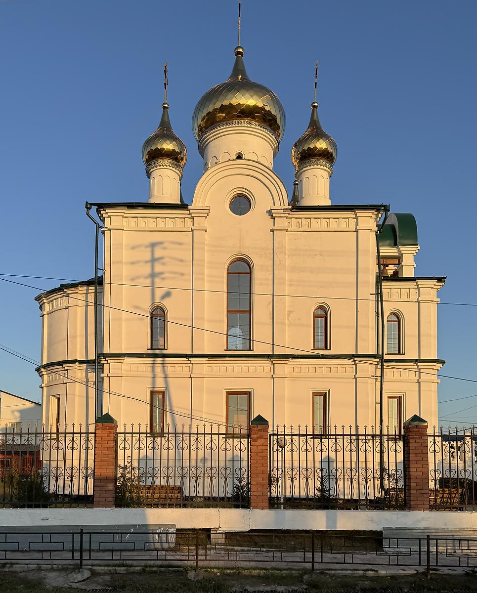 Вид с северо-запада, фасады. Церковь Благовещения Пресвятой Богородицы, Нижний Бестях (Мегино-Кангаласский район, Республика Саха (Якутия))