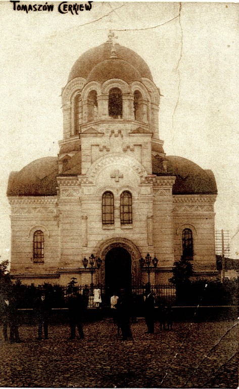 Томашув-Мазовецкий. Церковь Николая Чудотворца. архивная фотография, 1900—1917 фото с сайта http://www.chram.com.pl/cerkiew-sw-mikolaja-cudotworcy-19/