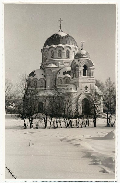 Фото 1943 г. с аукциона e-bay.de, архивная фотография. Церковь Николая Чудотворца при 5-ом и 6-ом стрелковых полках (2-ой стрелковой бригаде), Кельце (Свентокшиское воеводство, Польша)