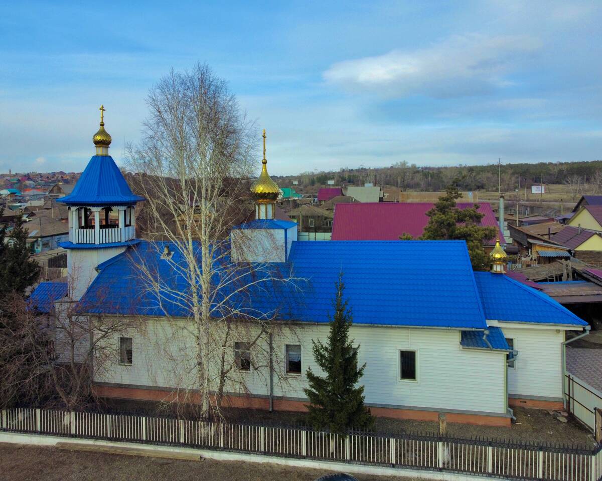 Минусинск. Церковь Покрова Пресвятой Богородицы. фасады, Вид с ул. Молодежная