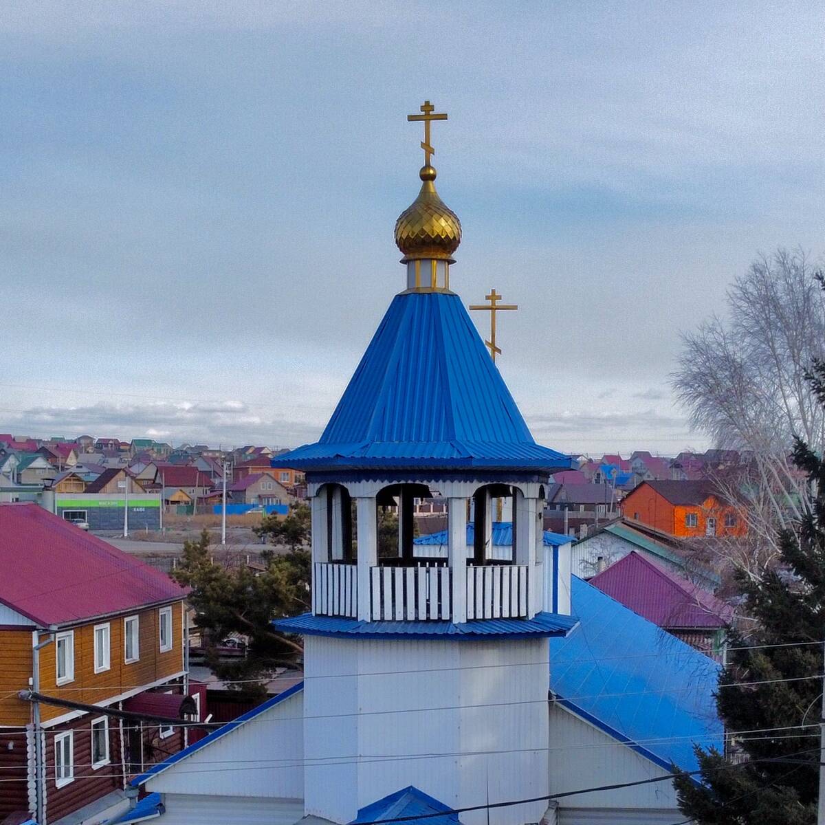 Минусинск. Церковь Покрова Пресвятой Богородицы. архитектурные детали, Колокольня