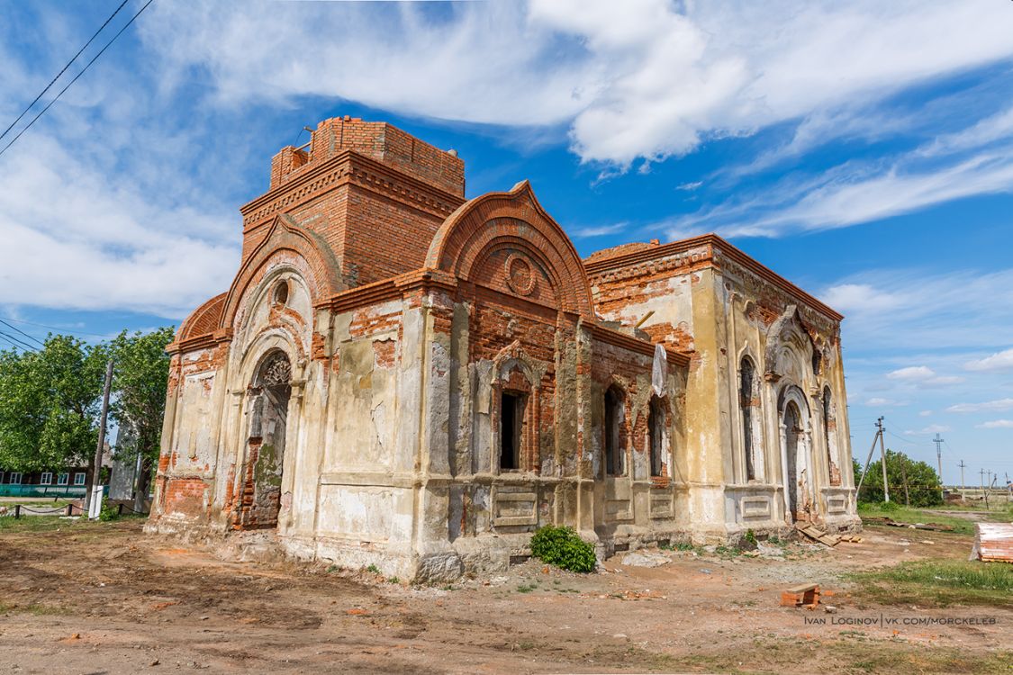 Церковь Михаила Архангела, Мордвиновка (Увельский район, Челябинская область). фасады, Начато восстановление