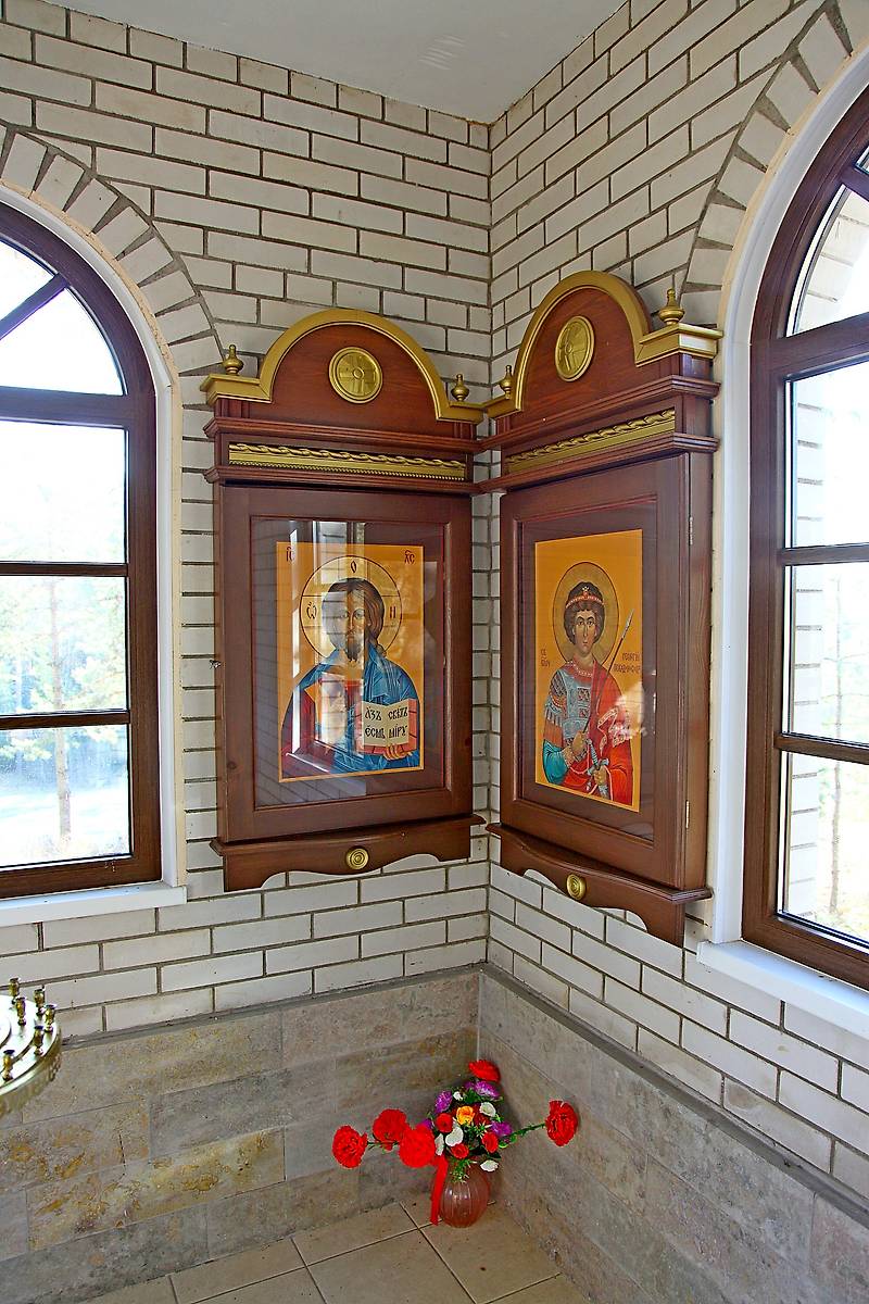 интерьер и убранство. Часовня Георгия Победоносца, Луга (Лужский район, Ленинградская область)