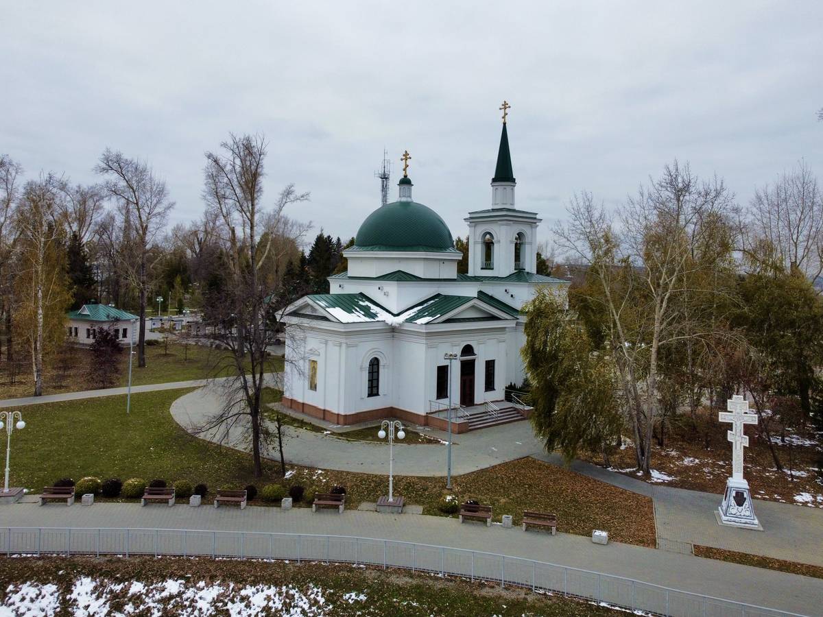 Церковь Иоанна Предтечи в Нагорном парке, Барнаул (Барнаул, город, Алтайский край). фасады, Вид с СВ