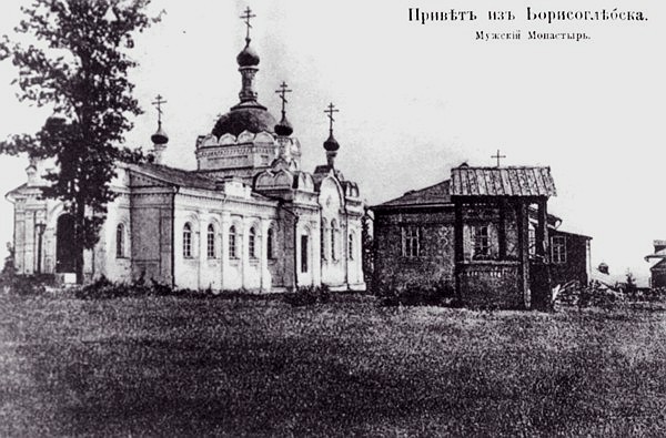 Борисоглебский Хренников Александро-Невский монастырь. Церковь Николая Чудотворца, Борисоглебск (Борисоглебск, город, Воронежская область). архивная фотография, Фото с сайта http://znamenxram.prihod.ru/stranicy_istorii_razdel/view/id/34802