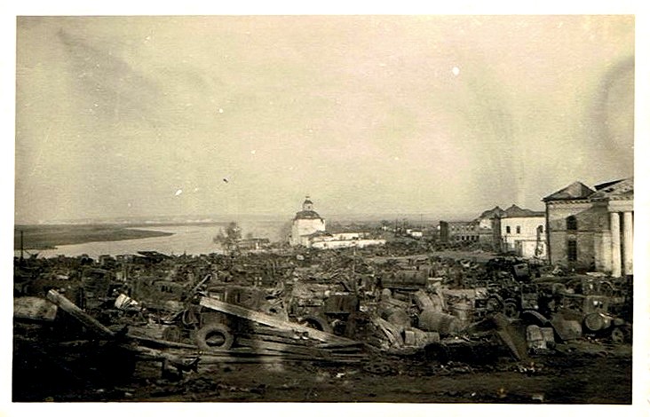 Церковь Вознесения Господня, Коротояк (Острогожский район, Воронежская область). архивная фотография, 1942 г. Источник: http://s16-n425.livejournal.com/7000.html