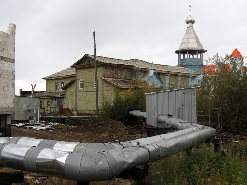 Церковь  Георгия Победоносца (старая), Лабытнанги (Лабытнанги, город, Ямало-Ненецкий автономный округ). фасады