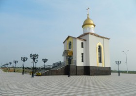 Салехард. Церковь Александра Невского в Парке Победы