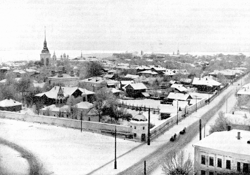 Кострома. Крестовоздвиженский Анастасин женский монастырь. архивная фотография, Общий вид монастыря, 1890 г. Источник: http://kostromka.ru