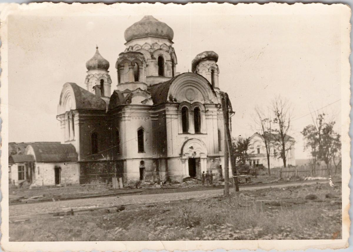 Фото 1941 г. с аукциона e-bay.de, архивная фотография. Собор Преображения Господня, Быхов (Быховский район, Беларусь, Могилёвская область)