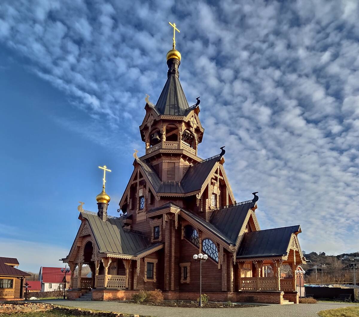 Церковь Троицы Живоначальной (новая), Бармино (Лысковский район, Нижегородская область). фасады