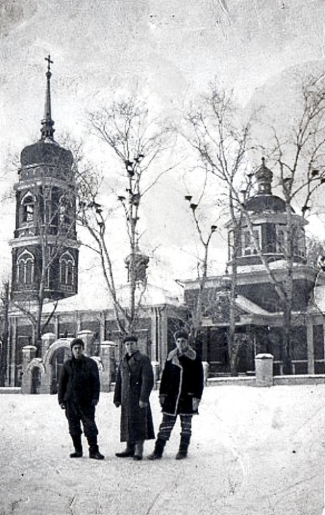 Барснево. Церковь Троицы Живоначальной (старая). архивная фотография, такой была сгоревшая церковь