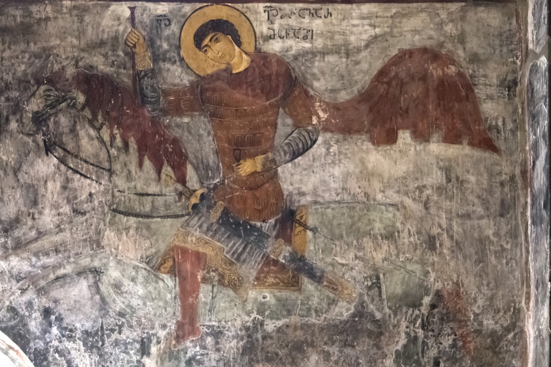 Церковь Христа Спасителя, Мацхвариши (Самегрело и Земо-Сванети, Грузия). интерьер и убранство, Георгий Победоносец